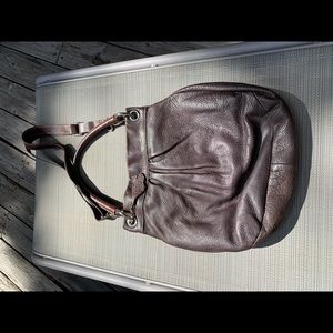 Brown Roots Leather Purse